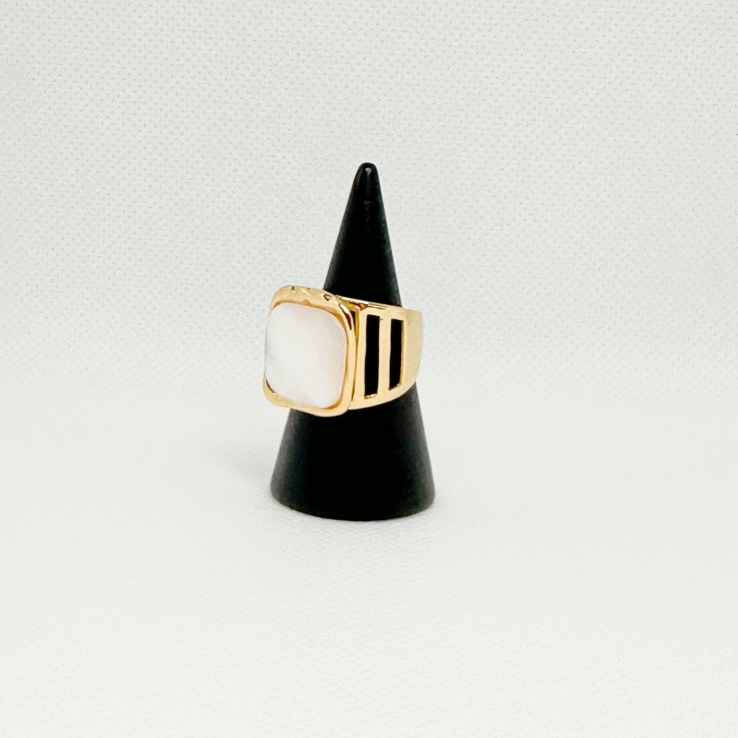 Elegant stainless steel plating open ring #1 one size