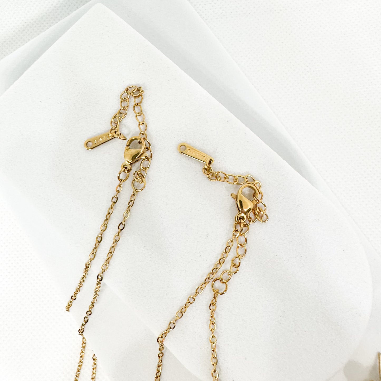 Clover Set stainless steel 18k gold plated Green and Gold waterproof