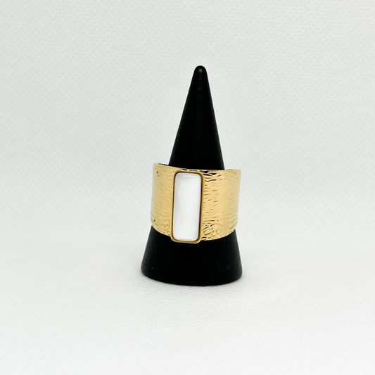 Elegant stainless steel plating open ring #2 one size