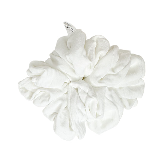 WHITE-Kacel Volume Scrunchie