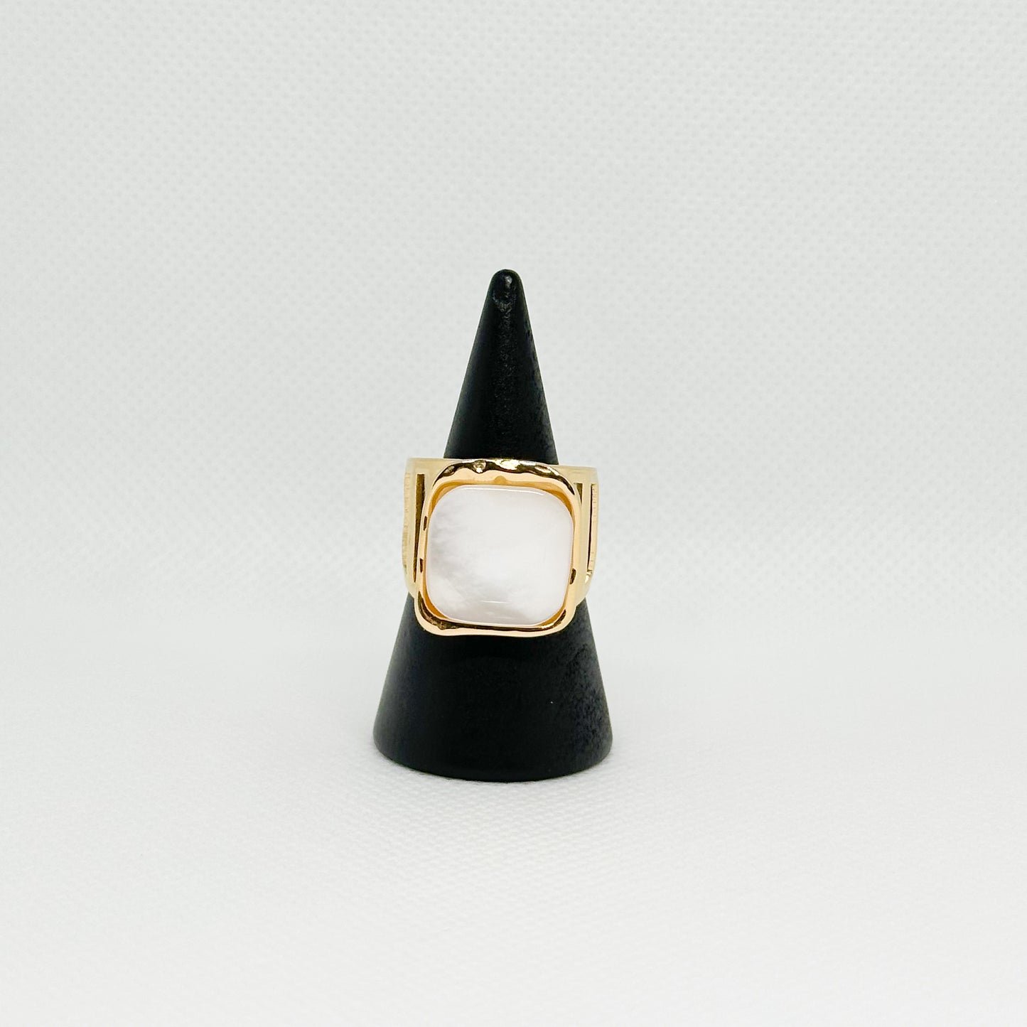 Elegant stainless steel plating open ring #1 one size